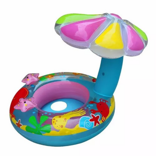 Flotador Inflable con Sombrilla para Niños